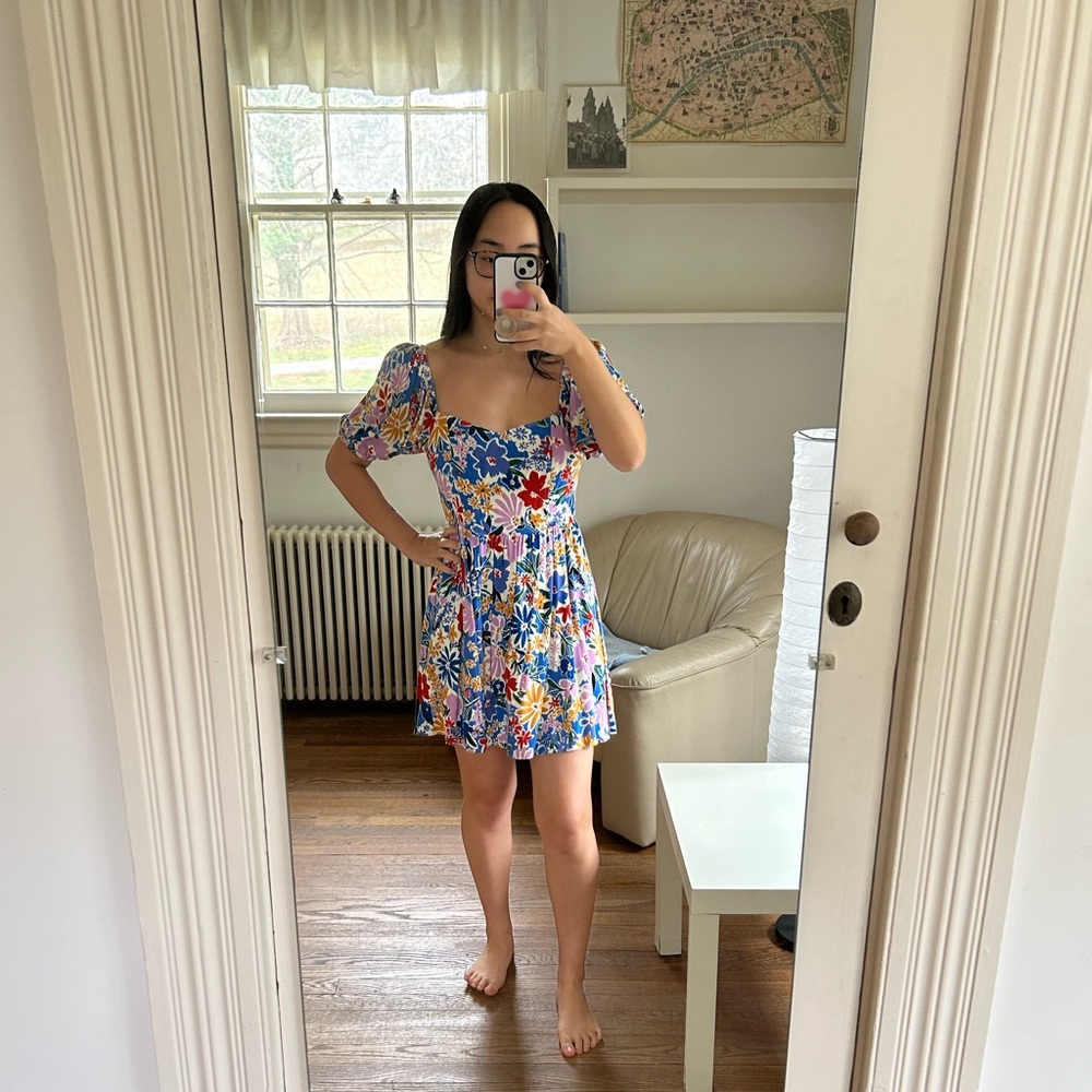Blue Floral Dress